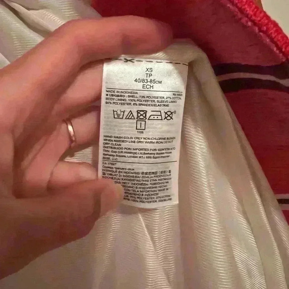 Banana Republic STRIPE COLLARLESS COAT Womens XS - Picture 10 of 10